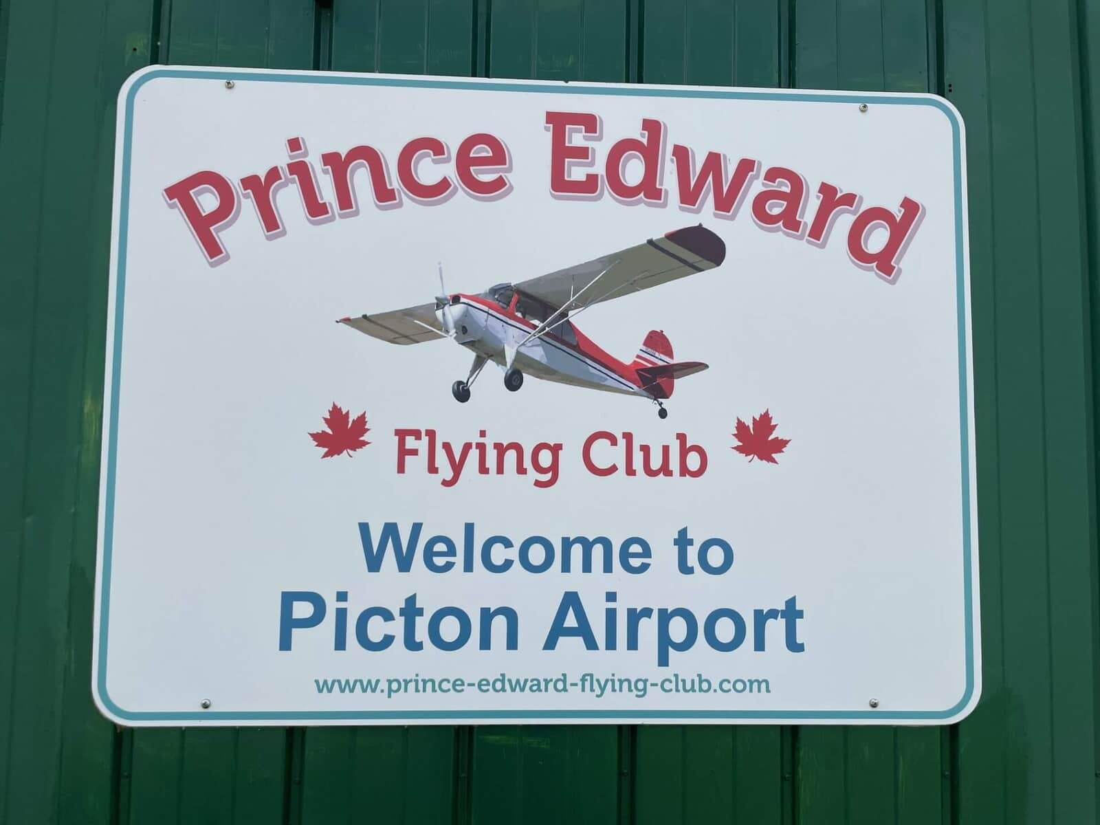 Sign for Picton Airport.